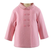 Load image into Gallery viewer, Velvet Trim Pram Coat | Pink or Blue
