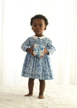 Load image into Gallery viewer, Blossom Smocked Dress | Blue Floral Print