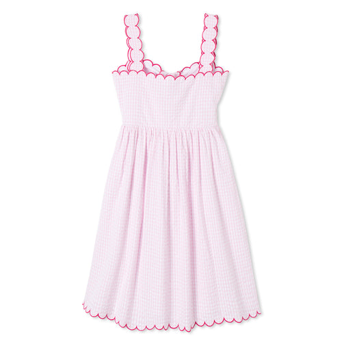 Quinn Dress - Pink and White Gingham