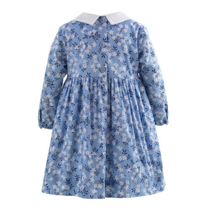 Blossom Smocked Dress | Blue Floral Print