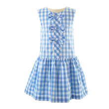 Load image into Gallery viewer, Gingham Taffeta Bow Dress