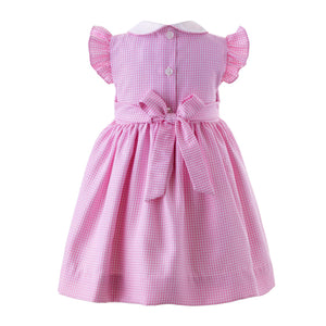 Gingham Frill Sleeve Dress & Bloomers