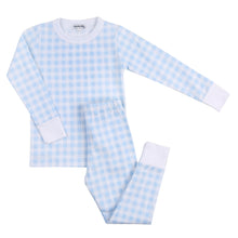 Load image into Gallery viewer, Baby Checks Long Pajama - Pink or Blue
