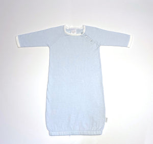 Infant Sleeper- Light Blue with White Trim