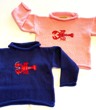 Load image into Gallery viewer, Girls Sweater | Lobster Intarsia