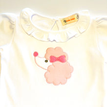 Load image into Gallery viewer, Girls Long Sleeve T-Shirt | Poodle Applique