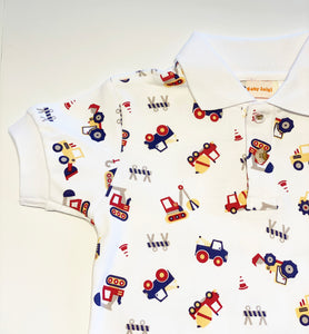 Boy's Polo Shirt | Truck Print