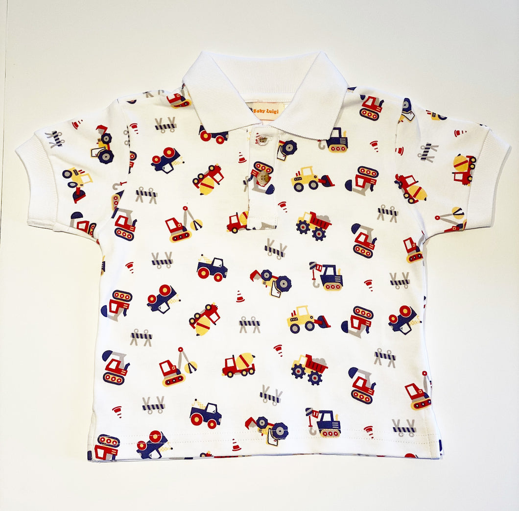 Boy's Polo Shirt | Truck Print